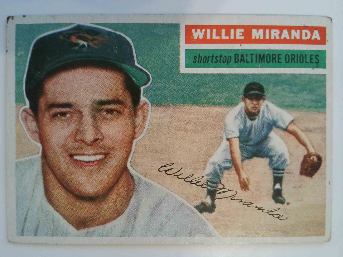 1956 Topps Baseball Willy Miranda #103b