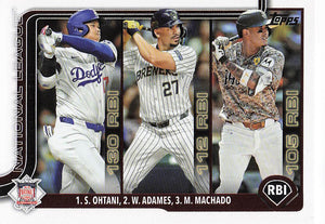 2025 Topps Baseball National League Leaders RBI (Ohtani / Adames / Machado) #86