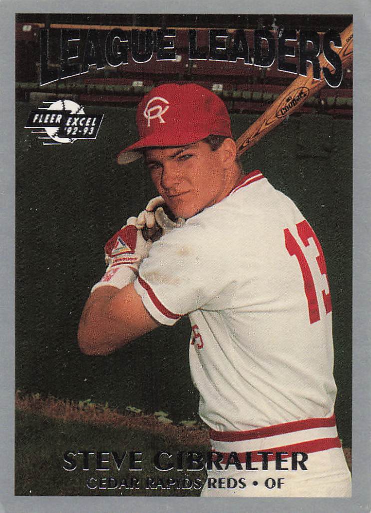 1992-93 Fleer Excel Baseball League Leaders Steve Gibralter #14