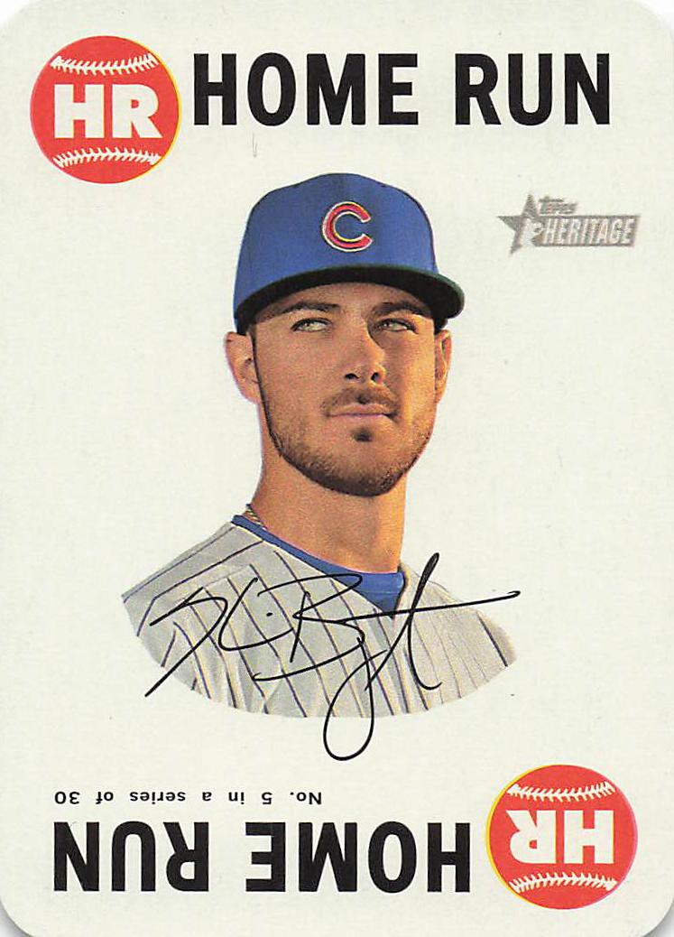 2017 Topps Heritage Baseball 1968 Topps Game Kris Bryant #5