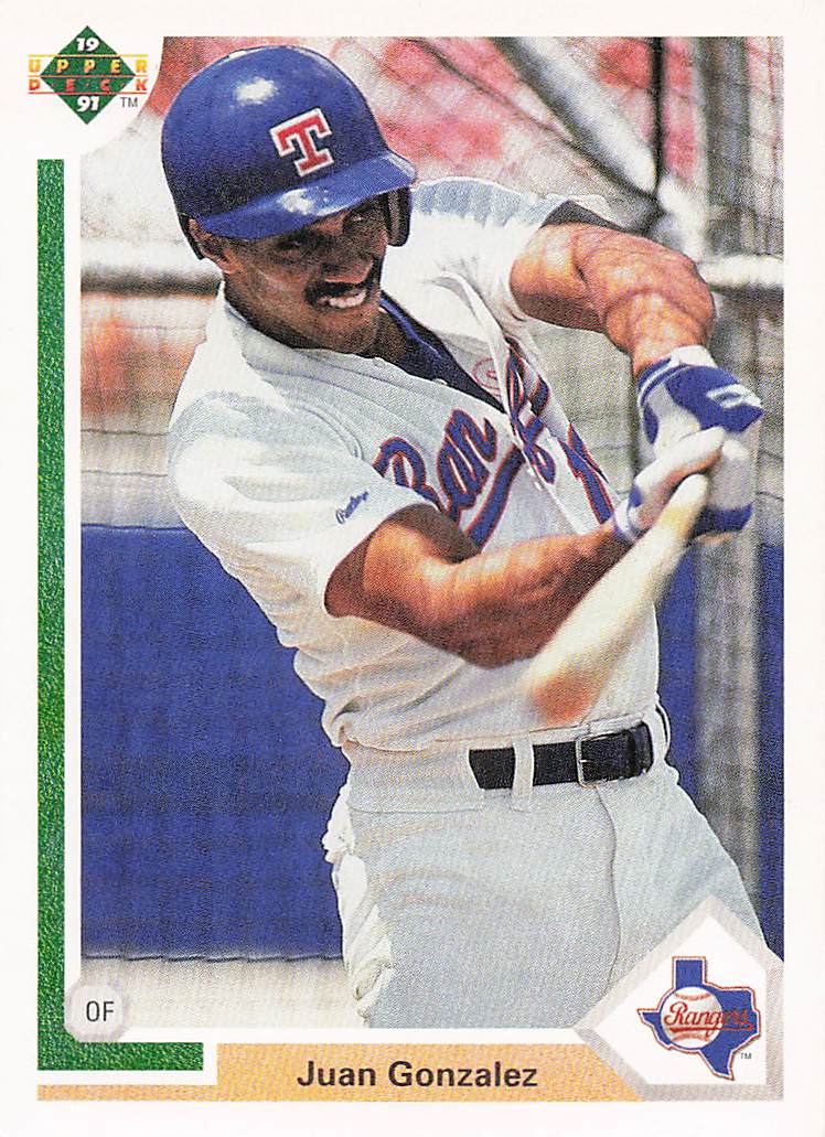 1991 Upper Deck Baseball Juan Gonzalez #646c
