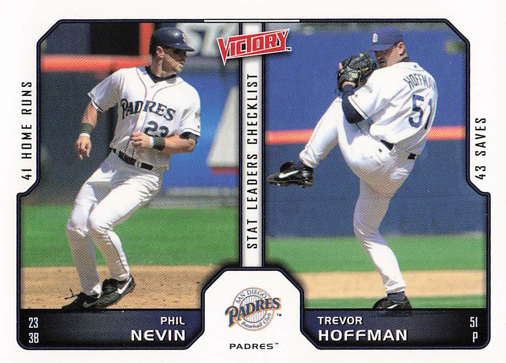 2002 Upper Deck Victory Baseball Phil Nevin / Trevor Hoffman #430