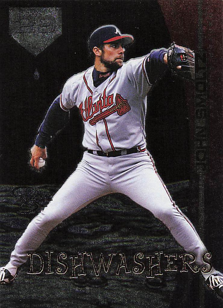 1998 SkyBox Dugout Axcess Baseball Dishwashers John Smoltz #D6