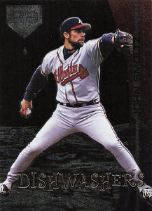 1998 SkyBox Dugout Axcess Baseball Dishwashers John Smoltz #D6