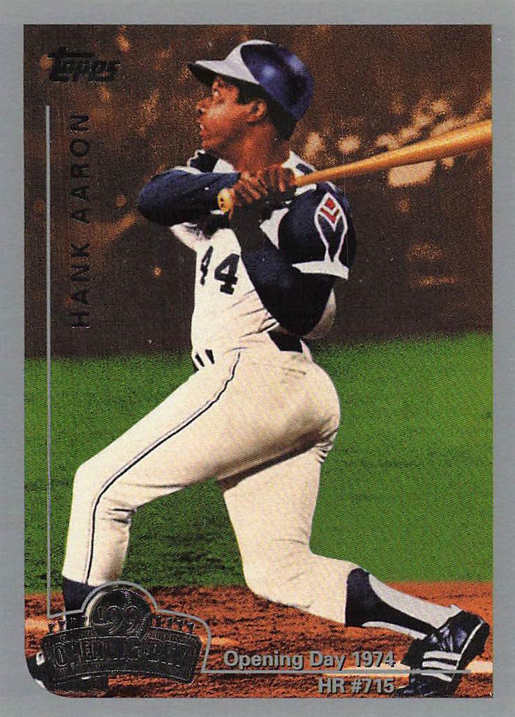 1999 Topps Opening Day Baseball Hank Aaron #1
