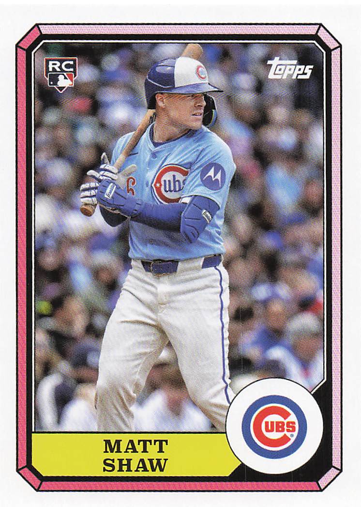 2025 Topps Archives 1987 Topps Boardwalk and Baseball Matt Shaw #87BB-25