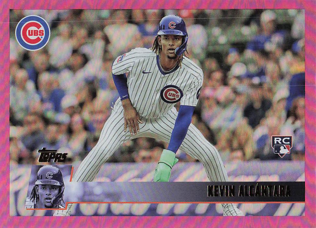 2025 Topps Archives Baseball Pink Foilboard Kevin Alcántara #101 Rookie