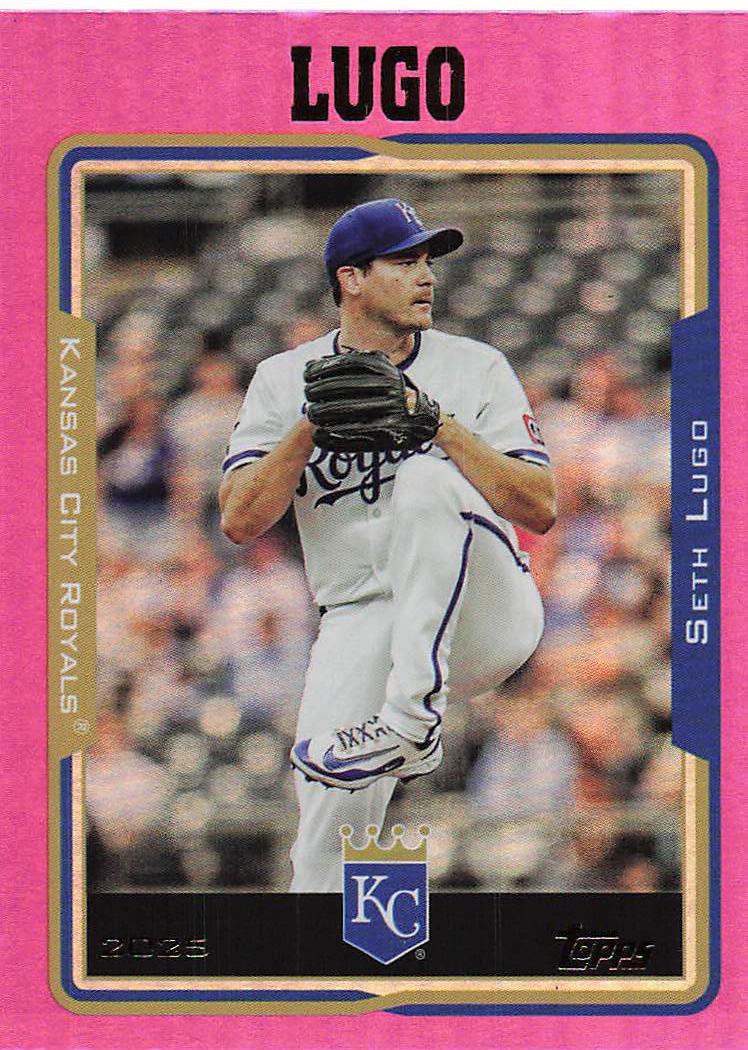 2025 Topps Archives Baseball Pink Foilboard Seth Lugo #215