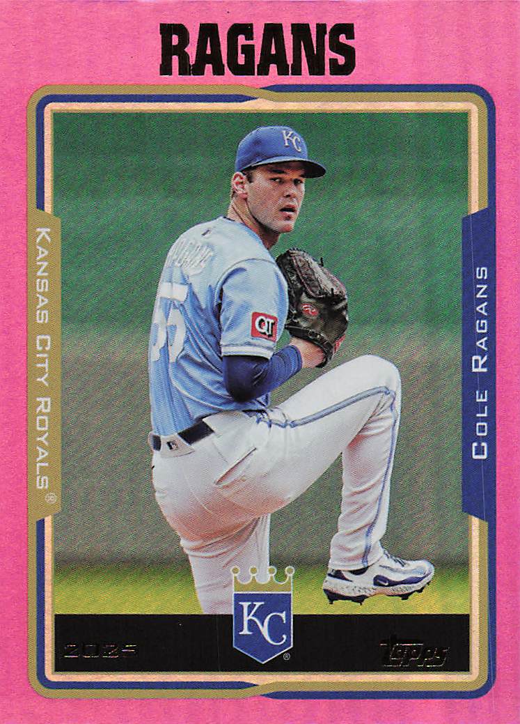 2025 Topps Archives Baseball Pink Foilboard Cole Ragans #270