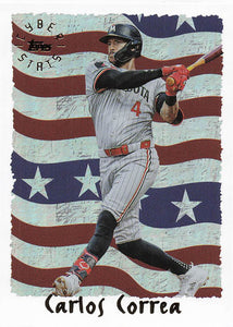 2025 Topps Archives Baseball 1995 Topps Cyberstats Carlos Correa #95C-22