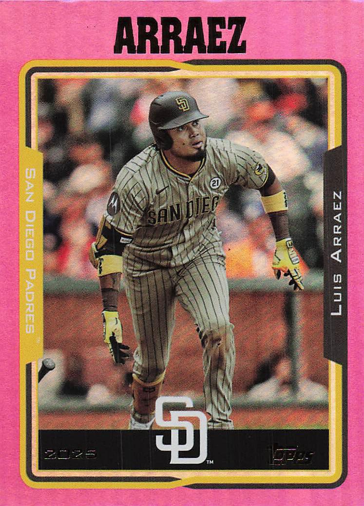 2025 Topps Archives Baseball Pink Foilboard Luis Arraez #219