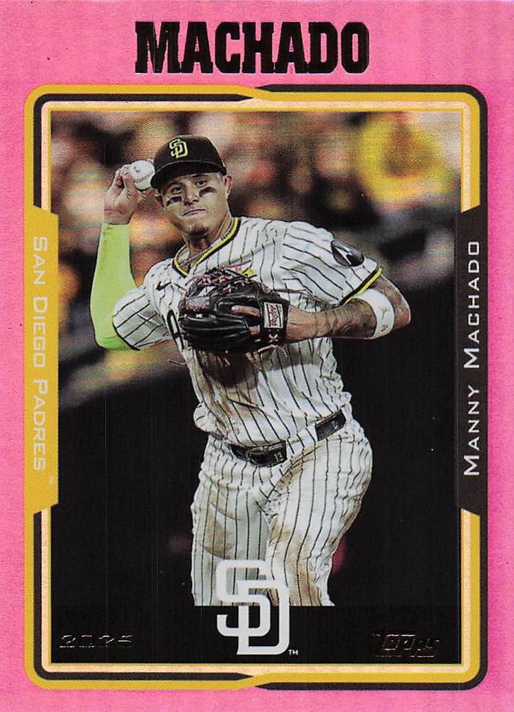 2025 Topps Archives Baseball Pink Foilboard Manny Machado #264