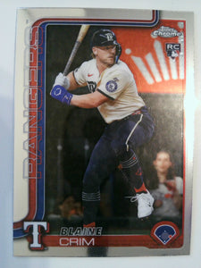 2025 Topps Chrome Update Baseball Blaine Crim #USC83 Rookie