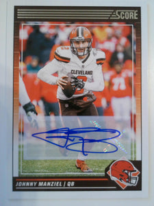 2024 Score Football Signatures Johnny Manziel #72