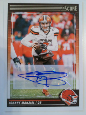 2024 Score Football Signatures Johnny Manziel #72