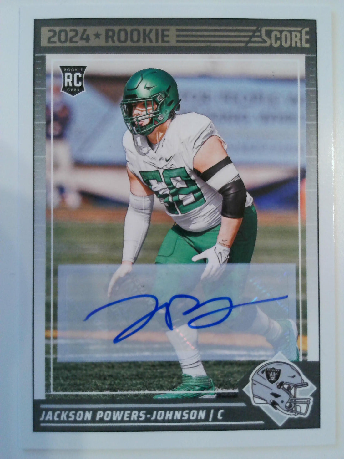 2024 Score Football Signatures Jackson Powers-Johnson #321 Rookie