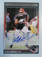 2024 Score Football Signatures Calais Campbell #12