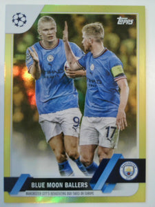 2022-23 Topps UEFA Club Competitions Yellow Foil 210/299 Blue Moon Ballers #86