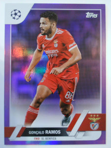 2022-23 Topps UEFA Club Competitions Purple Foil 14/75 Gonçalo Ramos #181