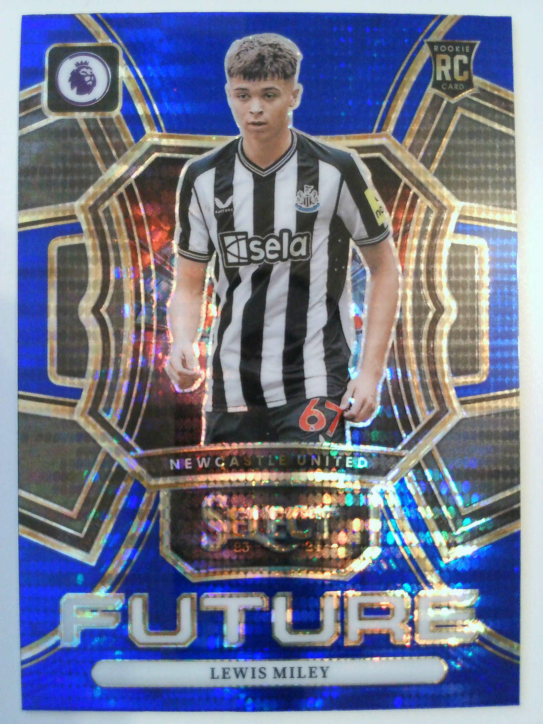 2023-24 Panini Select Premier League Select Future Blue Pulsar Lewis Miley #17