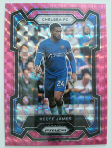 2023-24 Panini Prizm Premier League Soccer Pink Mosaic Reece James #182