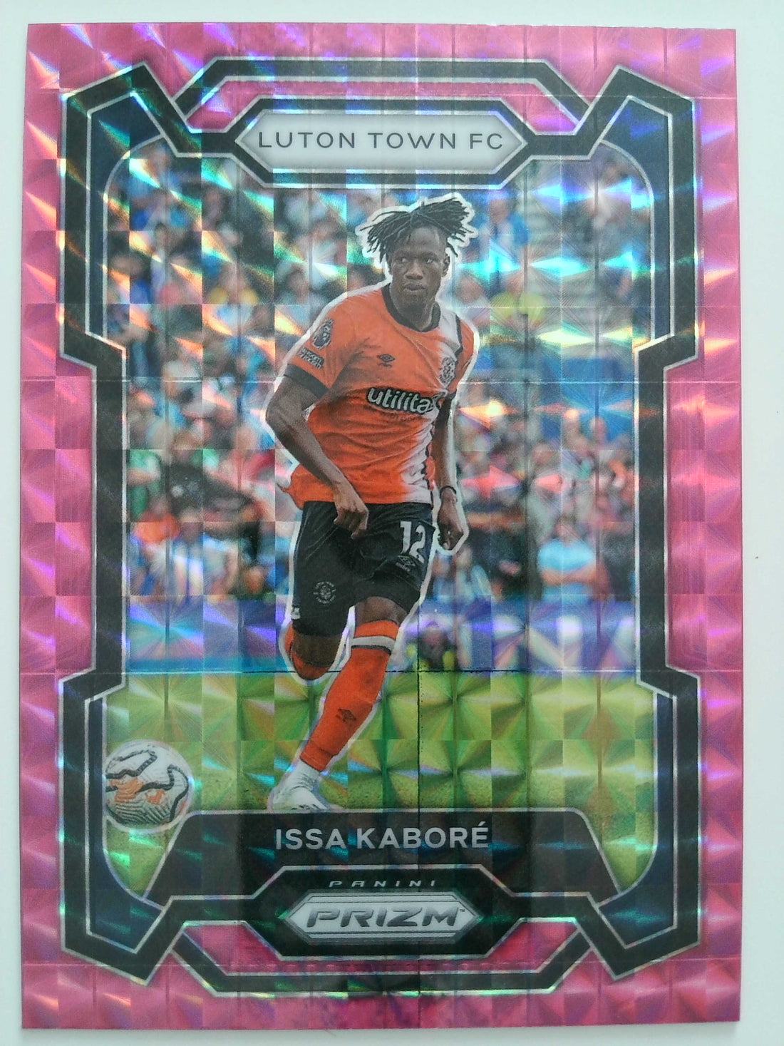 2023-24 Panini Prizm Premier League Soccer Pink Mosaic Issa Kabore #295