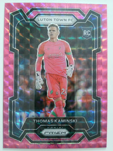 2023-24 Panini Prizm Premier League Pink Mosaic Thomas Kaminski #299 RC