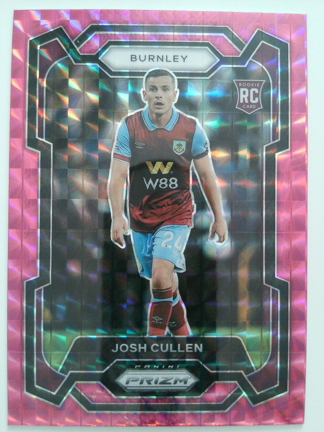 2023-24 Panini Prizm Premier League Soccer Pink Mosaic Josh Cullen #268 Rookie