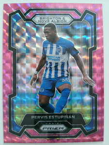 2023-24 Panini Prizm Premier League Soccer Pink Mosaic Pervis Estupinan #96