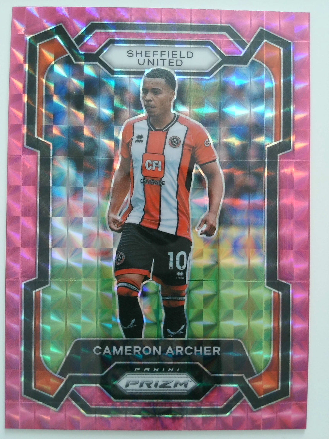 2023-24 Panini Prizm Premier League Soccer Pink Mosaic Cameron Archer #287