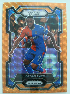 2023-24 Panini Prizm Premier League Soccer Pink Mosaic Jordan Ayew #180