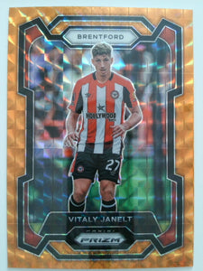 2023-24 Panini Prizm Premier League Soccer Orange Mosaic Vitaly Janelt #151