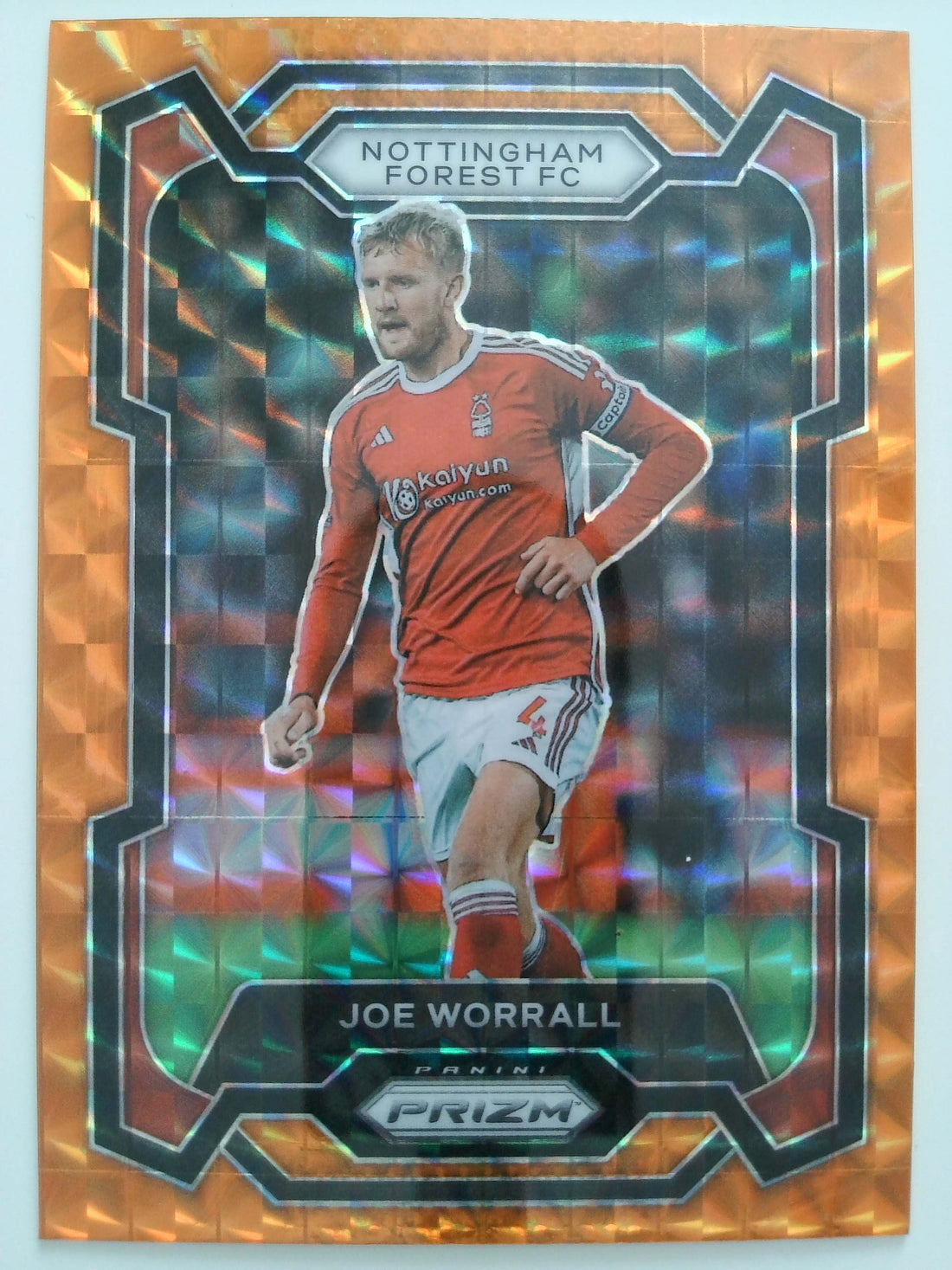 2023-24 Panini Prizm Premier League Soccer Orange Mosaic Joe Worrall #246