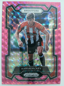 2023-24 Panini Prizm Premier League Soccer Pink Mosaic Aaron Hickey #141
