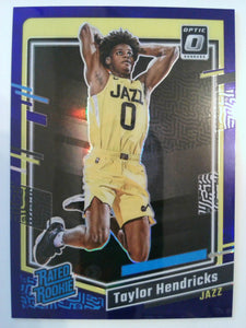 2023-24 Donruss Optic Basketball Purple Taylor Hendricks #233 Rookie