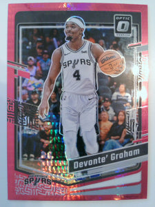 2023-24 Donruss Optic Basketball Hyper Pink Devonte' Graham #100