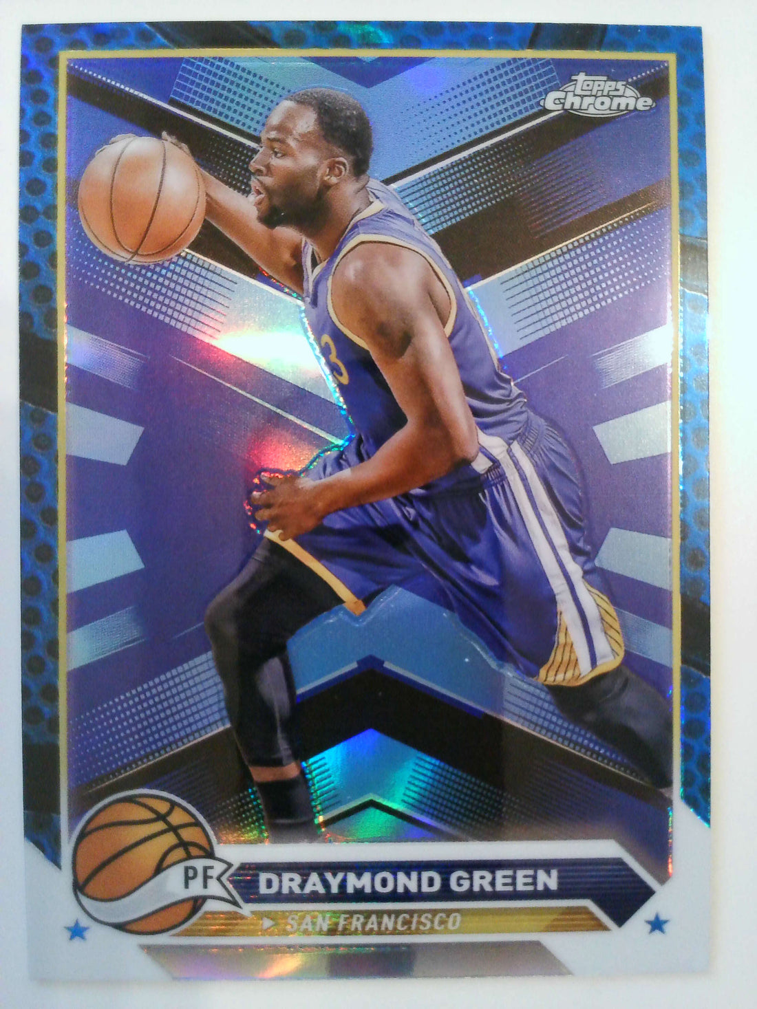 2023-24 Topps Chrome Basketball Blue Basketball Refractors Draymond Green #85