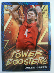 2023-24 Topps Chrome Power Boosters Refractor Blue Jalen Green #PB-2