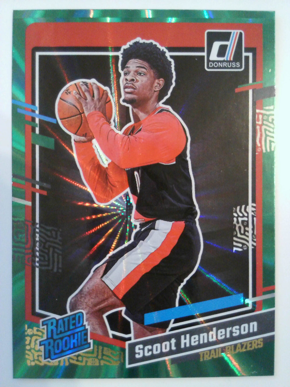 2023-24 Donruss Basketball Purple Laser Holo Scoot Henderson #250 Rookie