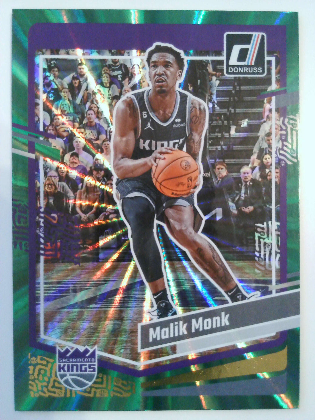2023-24 Donruss Basketball Green Laser Holo Malik Monk #20