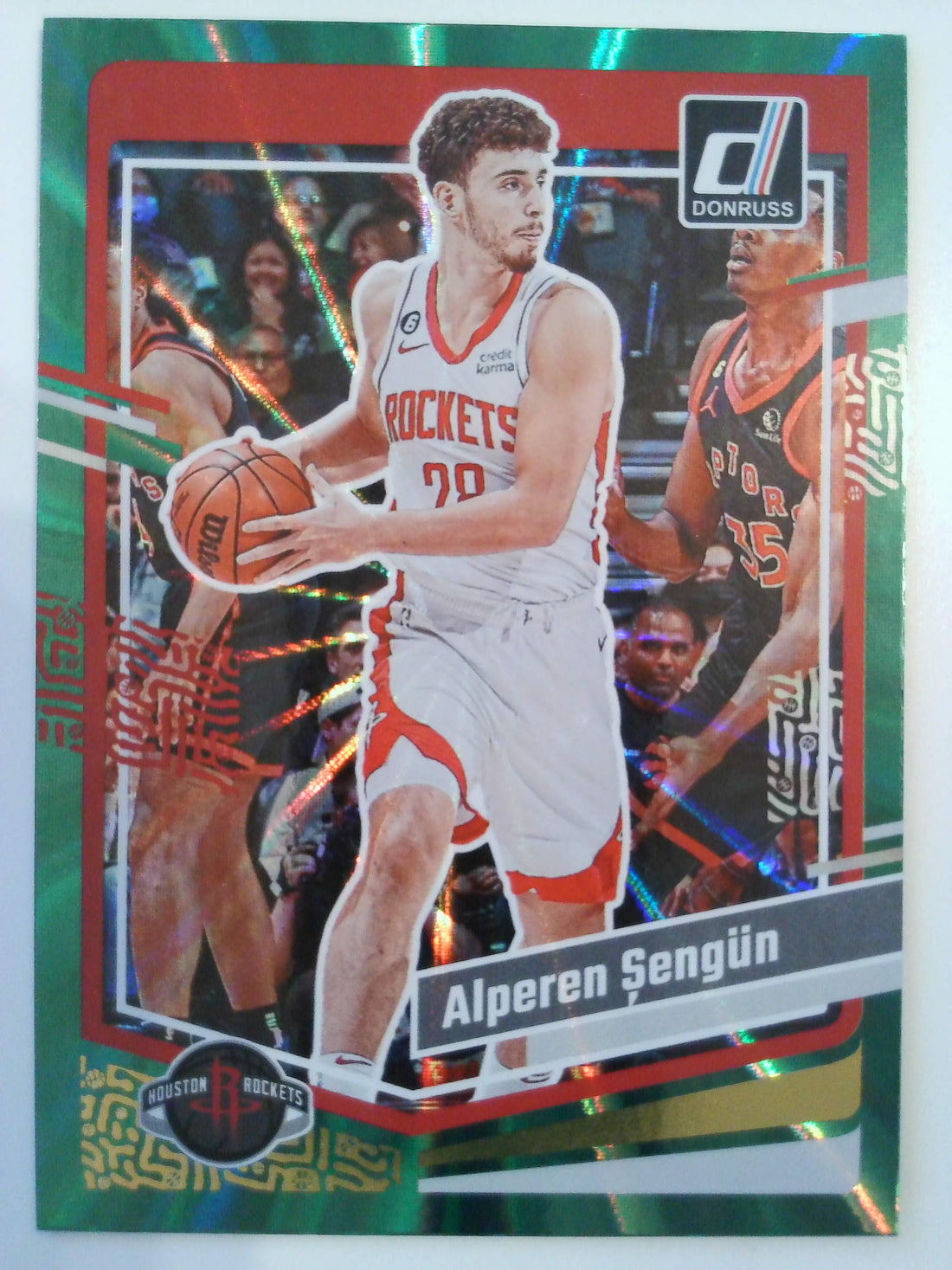 2023-24 Donruss Basketball Green Laser Holo Alperen Sengun #112