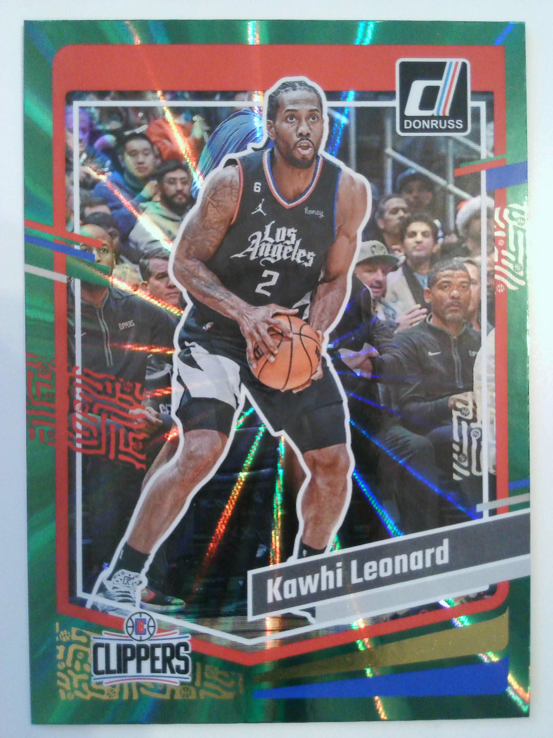 2023-24 Donruss Basketball Green Laser Holo Kawhi Leonard #29