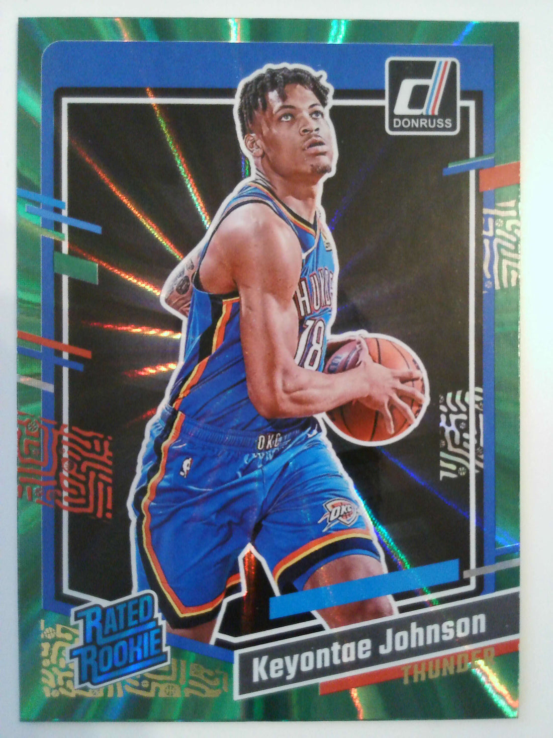 2023-24 Donruss Basketball Green Laser Holo Keyontae Johnson #237 Rookie