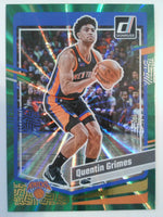 2023-24 Donruss Basketball Green Laser Holo Quentin Grimes #100