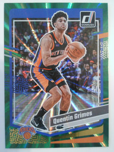 2023-24 Donruss Basketball Green Laser Holo Quentin Grimes #100
