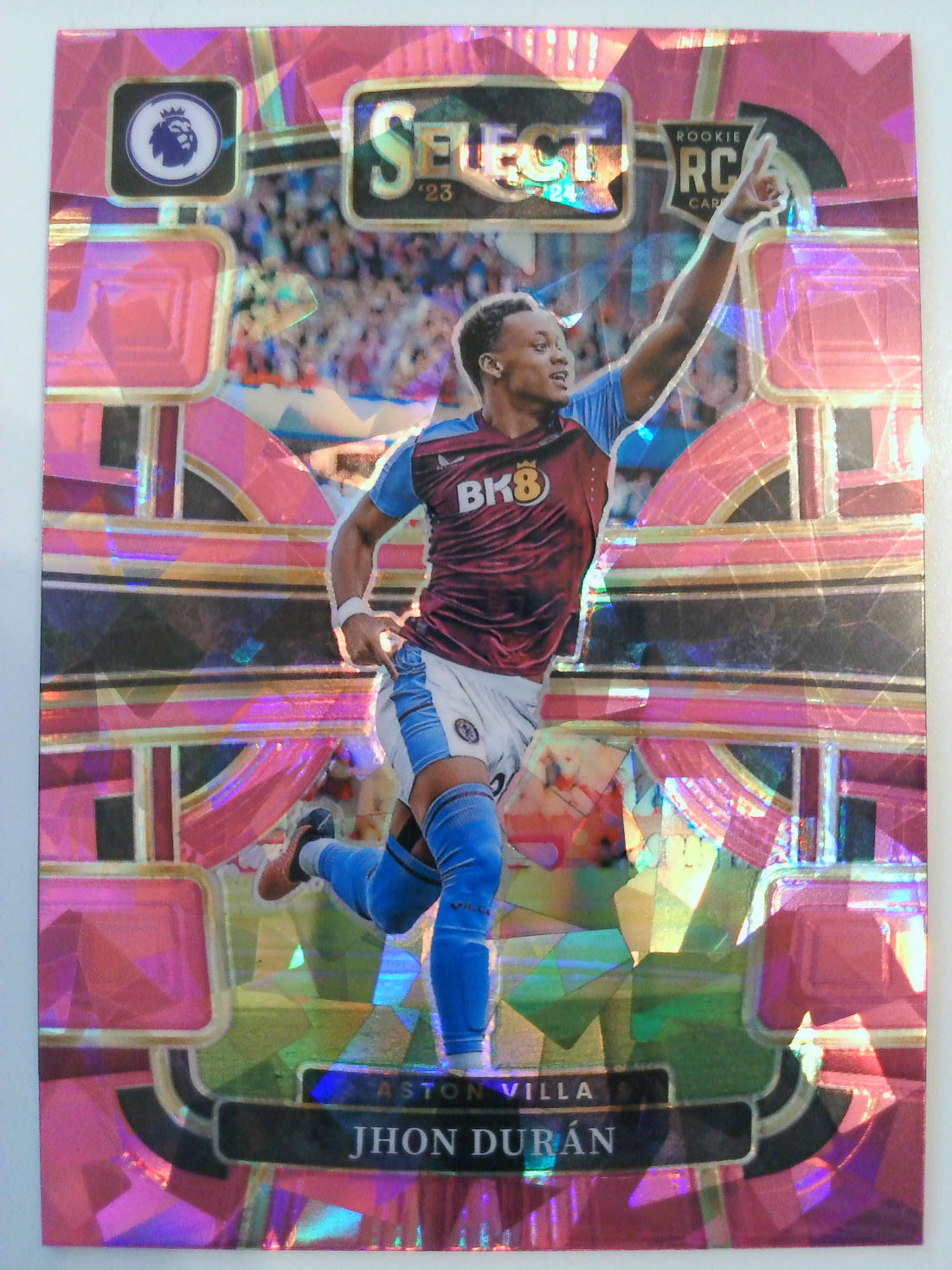 2023-24 Panini Select Premier League - Pink Ice Soccer Jhon Duran #12