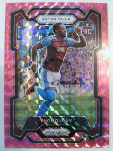2023-24 Panini Prizm Premier League Soccer Pink Mosaic Jhon Duran #109 Rookie
