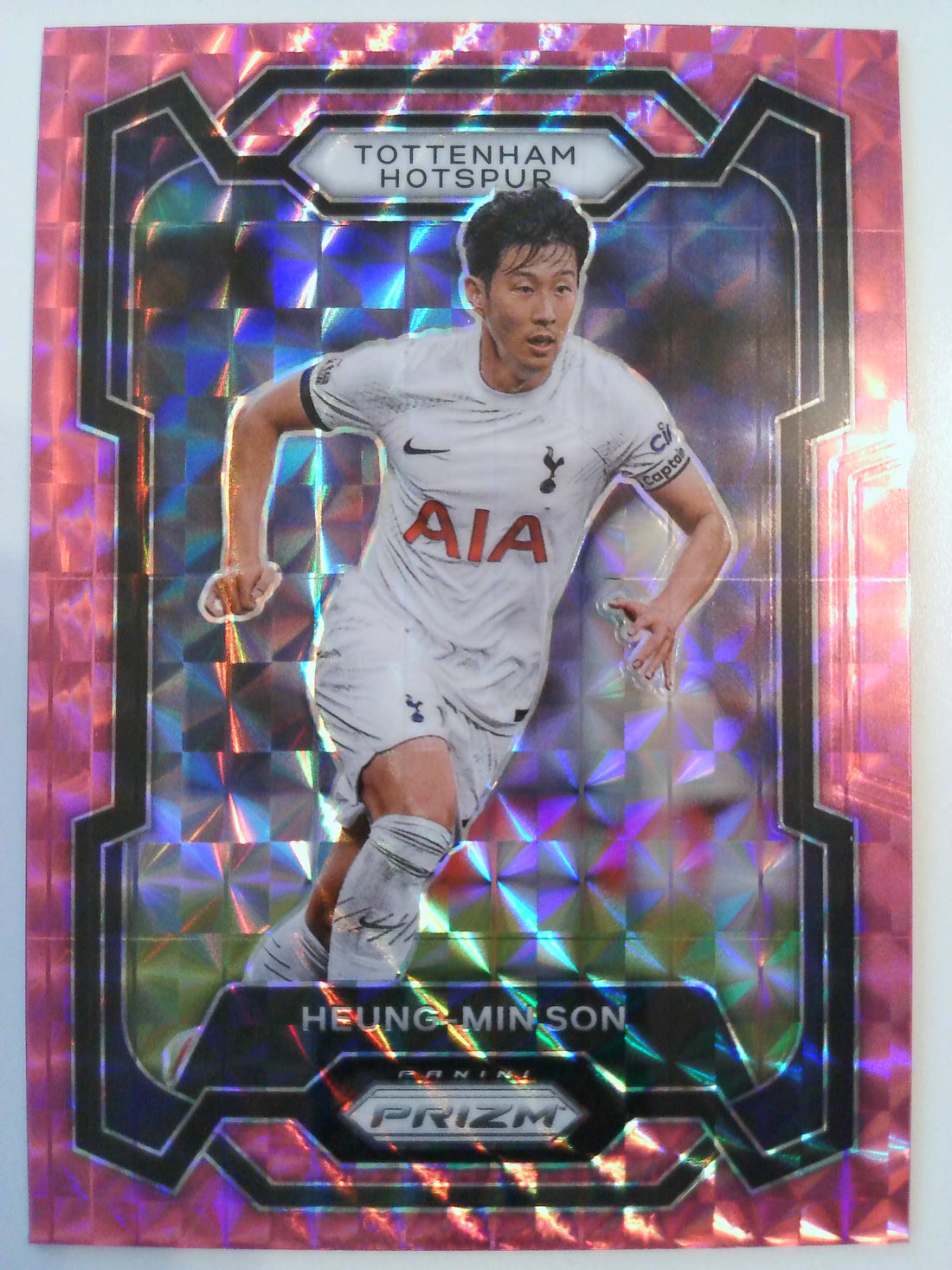 2023-24 Panini Prizm Premier League Soccer Pink Mosaic Heung-Min Son #125