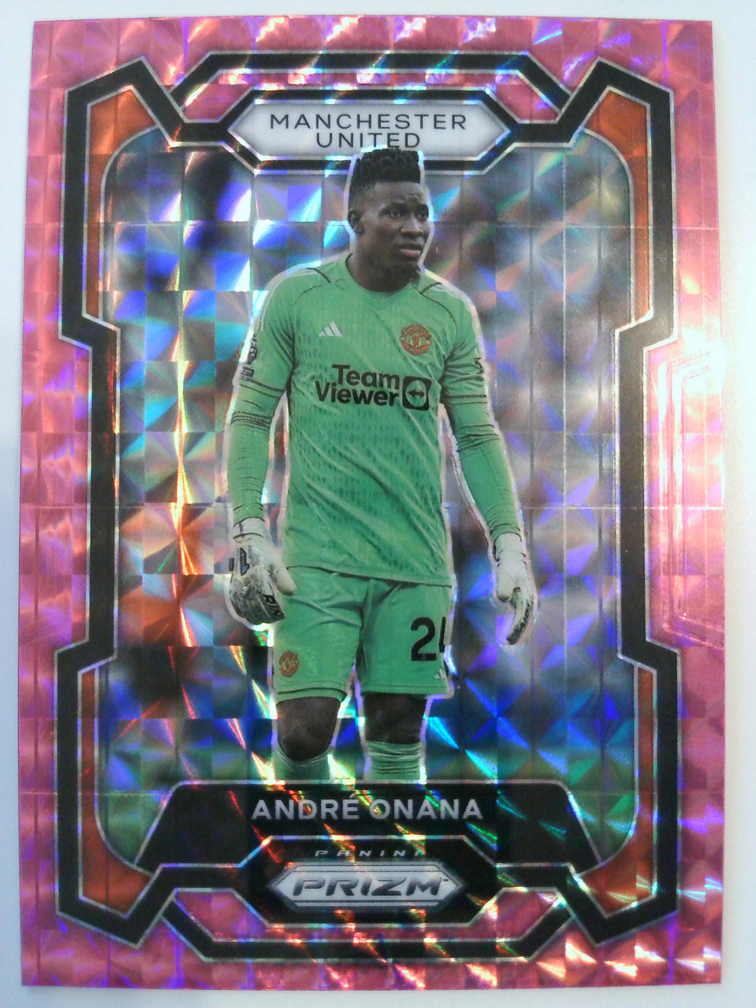 2023-24 Panini Prizm Premier League Soccer Pink Mosaic Andre Onana #39