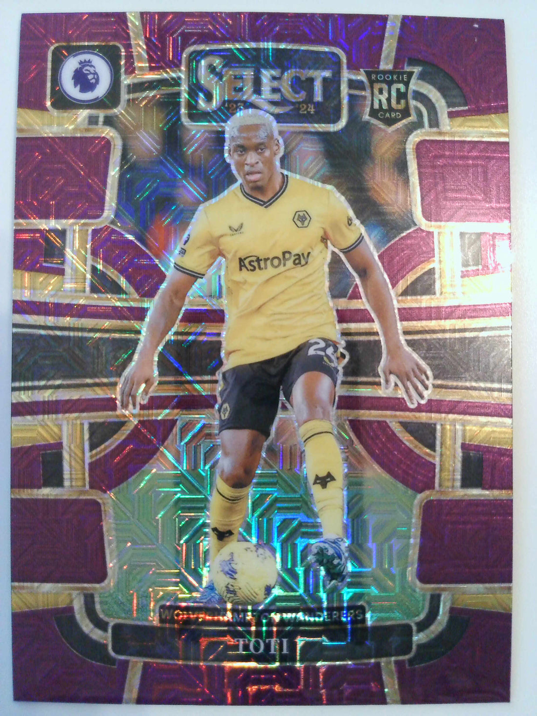 2023-24 Panini Select Premier League - Purple Mojo Soccer Toti #100